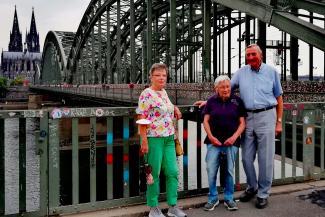 Besuch von Horst Meier in Köln, ehemaliges TVE-Mitglied und Torwart beim Handball