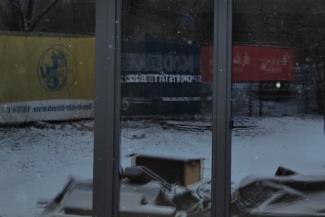 Vereinsheim im Winter