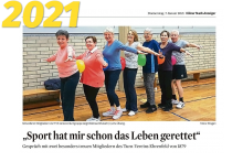 "Sport hat Leben gerettet"