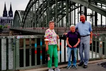 Besuch von Horst Meier in Köln, ehemaliges TVE-Mitglied und Torwart beim Handball