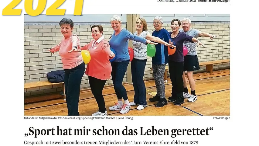 "Sport hat Leben gerettet"