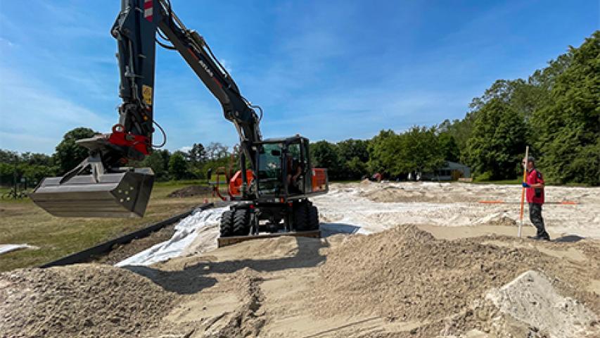 TVE Multifunktionsanlage Sandaufschüttung